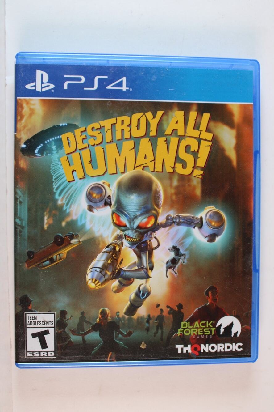 Destroy All Humans! (Sony PlayStation 4, 2020, PS4) Tested/Works great
